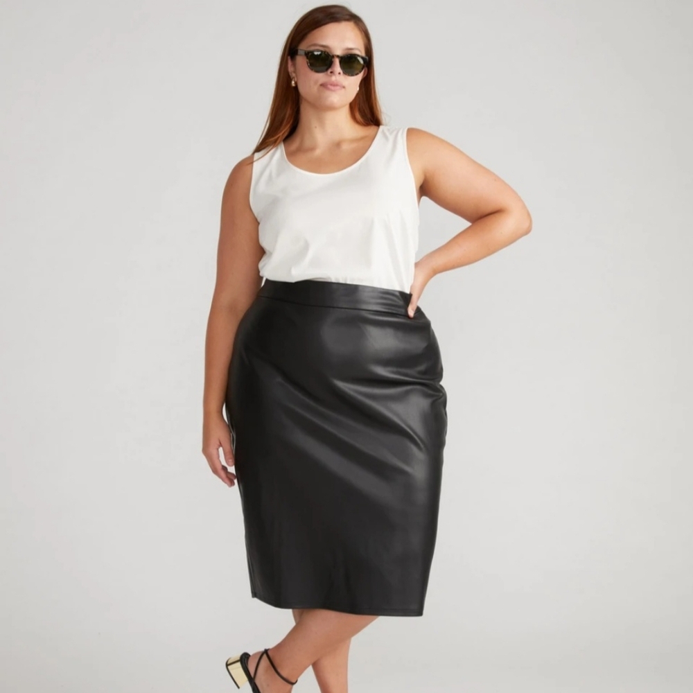 Faux Leather Skirt